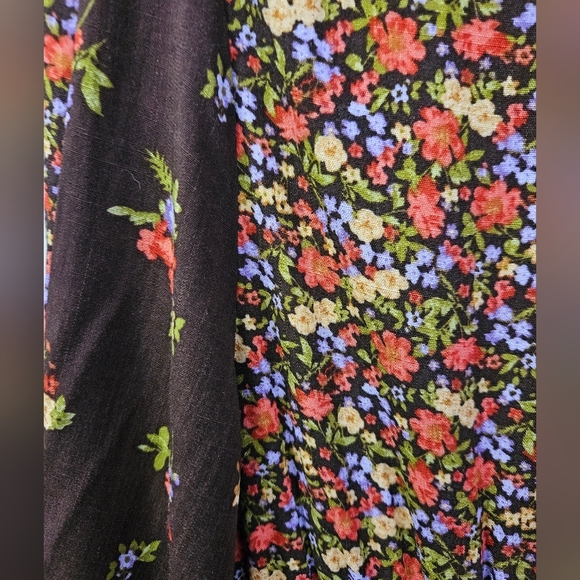NWT Floral patchwork long-sleeved sz.L dress. - Picture 9 of 11